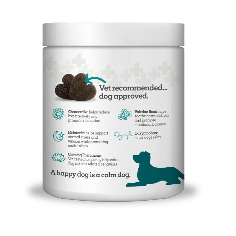 Vetality Triple Action Calming Sniffer Soft Chews for Dogs, 60 ct