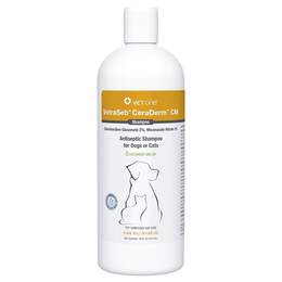 VetraSeb CeraDerm CM Antiseptic Shampoo for Dogs or Cats, 16 oz