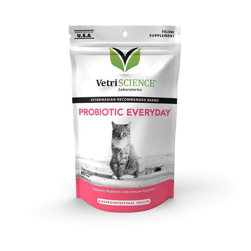 VetriScience Probiotic Everyday Feline, 60 Bite-Sized Chews