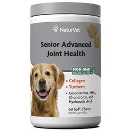 NaturVet Senior Advanced Joint Health Supplement Soft Chews for Dogs