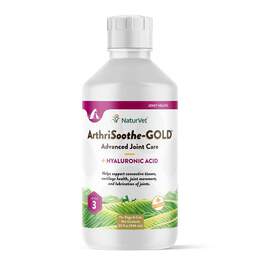 NaturVet ArthriSoothe-GOLD Joint Supplement, Level 3 Advanced Care Joint Support Liquid for Dogs and Cats
