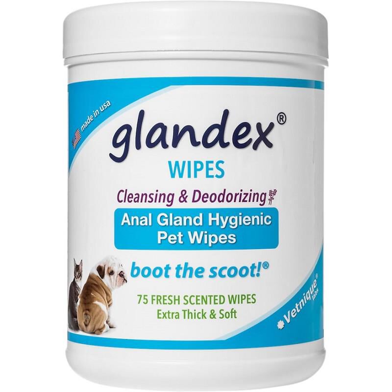 Glandex Anal Gland Hygienic Pet Wipes, 75 ct