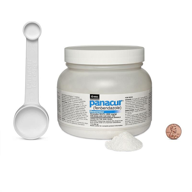 Panacur Dewormer Granules 22.2%, 1 lb