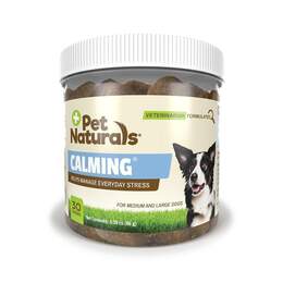 Pet Naturals Calming for Medium and Large Dogs, 30 Chews