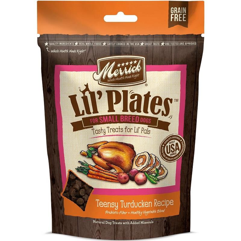 Merrick Lil Plates Teensy Turducken Small Breed Dog Treats, 5 oz