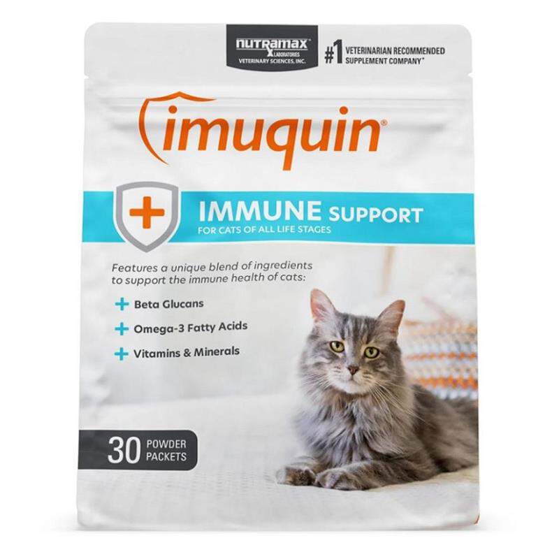 Imuquin Immune Health Supplement for Cats & Kittens, 30 packets