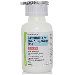 Famotidine Oral Suspension USP, 40 mg/5 ml, 50 ml