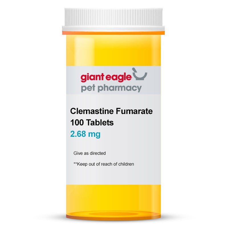 Clemastine Fumarate 2.68 mg, 100 Tablets