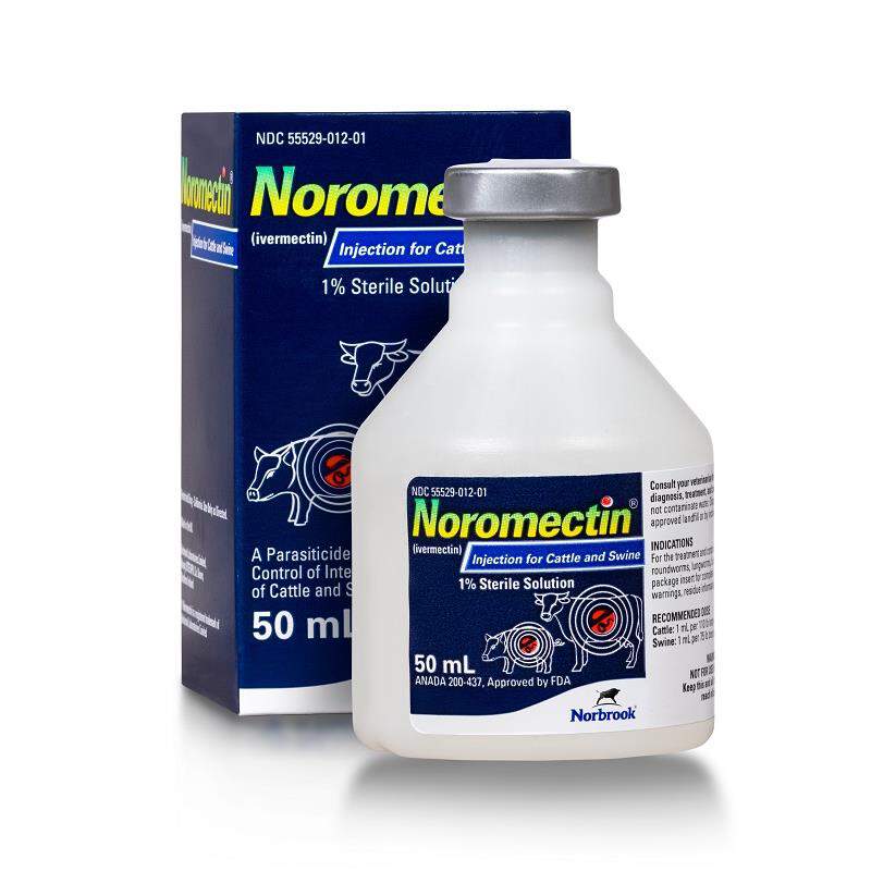 Noromectin (Ivermectin 1%) Injection for Cattle and Swine