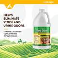 NaturVet Yard Odor Eliminator Plus Citronella Stool and Urine Deodorizer Refill, 64 oz