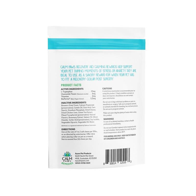 Calm Paws Remedies Recovery Aid Calming Soft Chews for Dogs, 100 ct