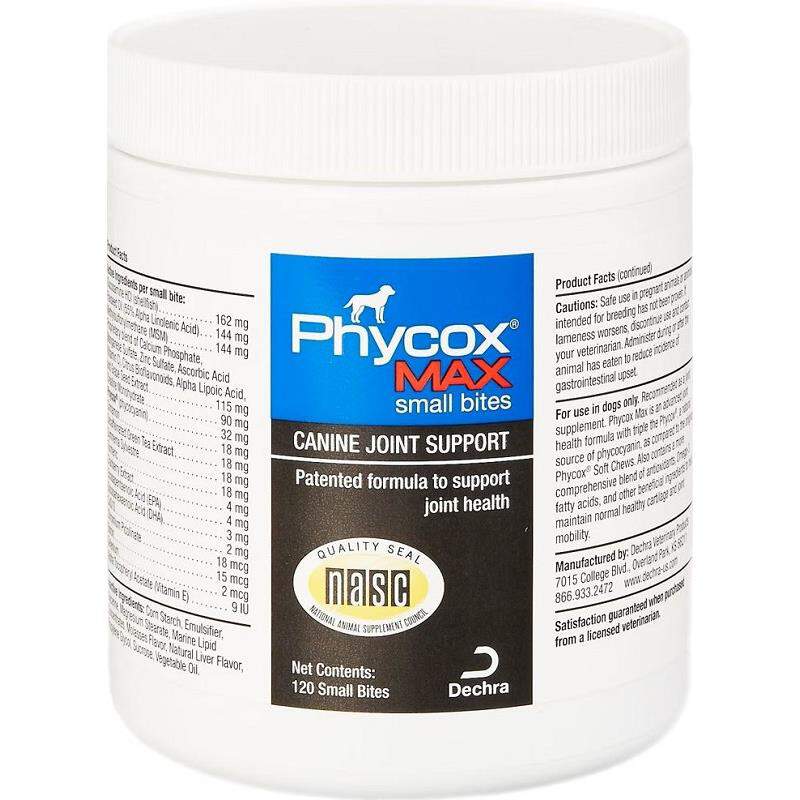 Phycox Max Small Bites Canine Joint Supplement, 120 ct