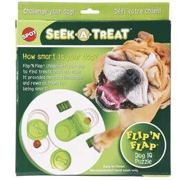 Ethical Pet Spot Seek-A-Treat Flip N Flap Dog Treat Toy