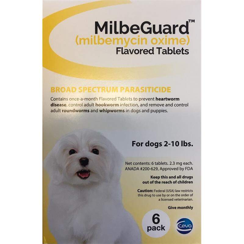 MilbeGuard Flavored Tablets for Dogs and Cats, 6 Month Supply