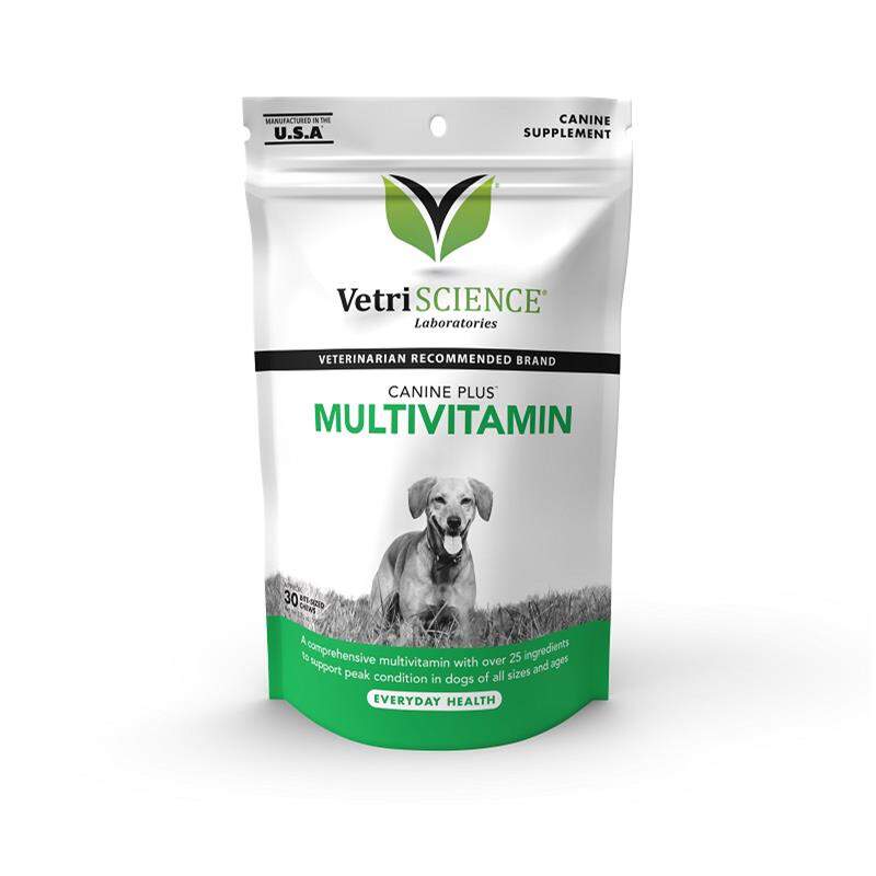 VetriScience Canine Plus Multivitamin, 30 Bite-Sized Chews