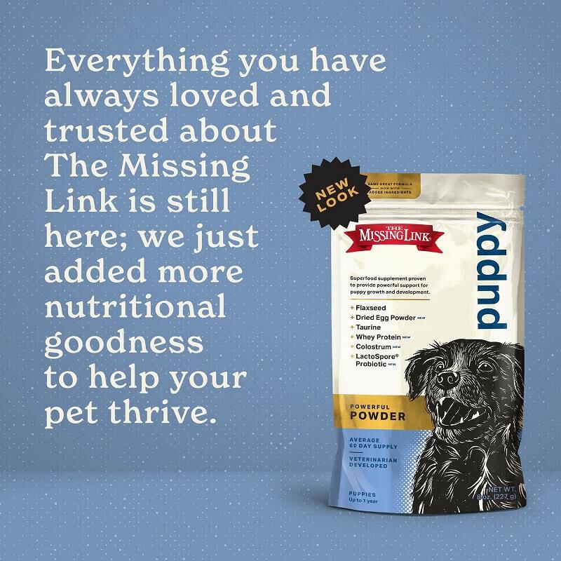 The Missing Link Original Growth & Development Powder Supplement For Puppies,  8 oz.