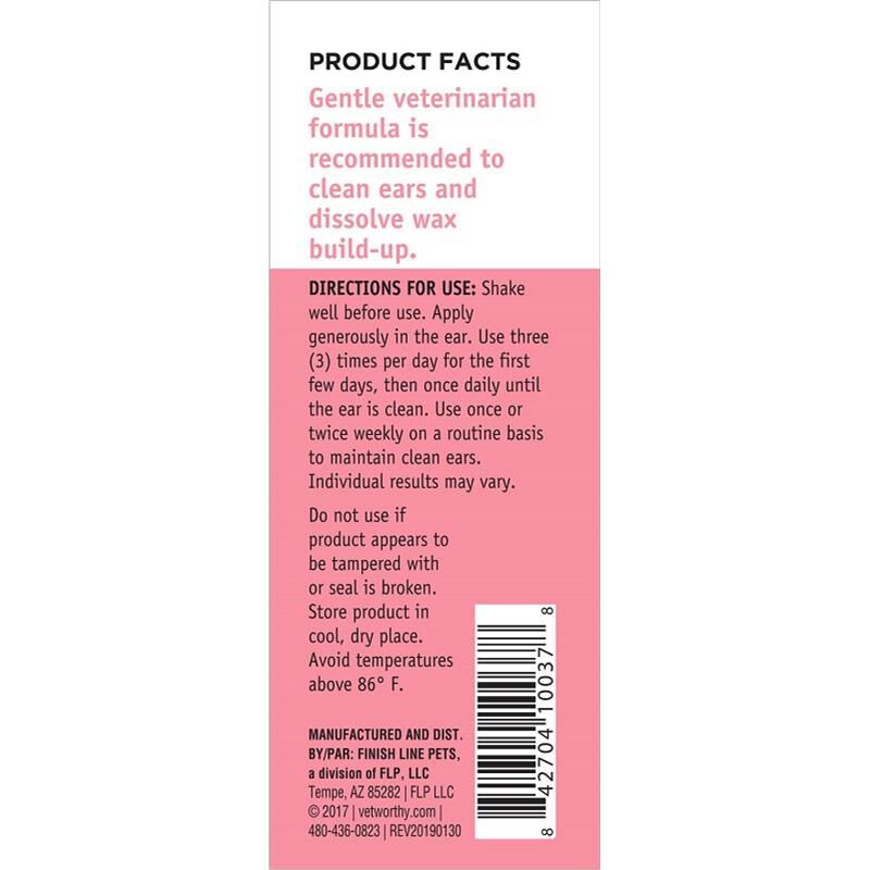 Vet Worthy Ear Flush Liquid for Dogs, 8 fl oz