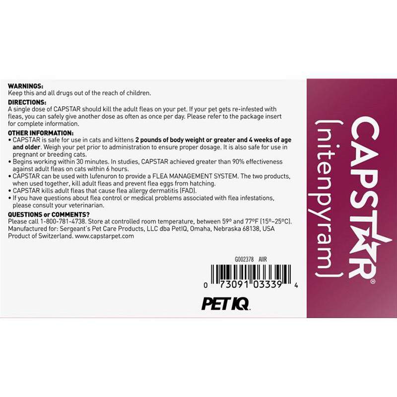 Capstar Flea Tablets for Dogs and Cats