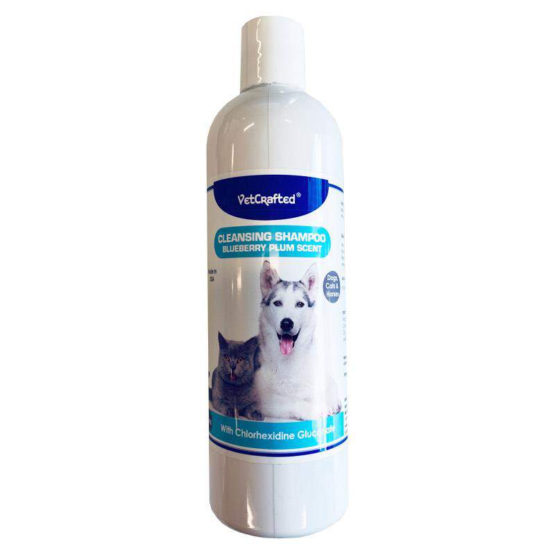 VetCrafted Cleansing Shampoo w/Plum and Blueberry Scent for Dogs, Cats and Horses, 12 oz