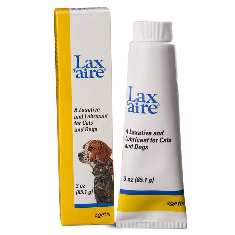 Zoetis LAX AIRE for Dogs and Cats with  Constipation Issues, 3-ounce tube