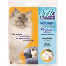 Soft Claws Nail Caps for Cats 40 Count Pack, Clear