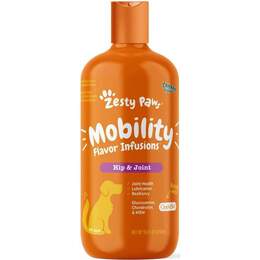 Zesty Paws Mobility Flavor Infusions Hip & Joint Supplement for Dogs Chicken Flavor, 16 fl oz