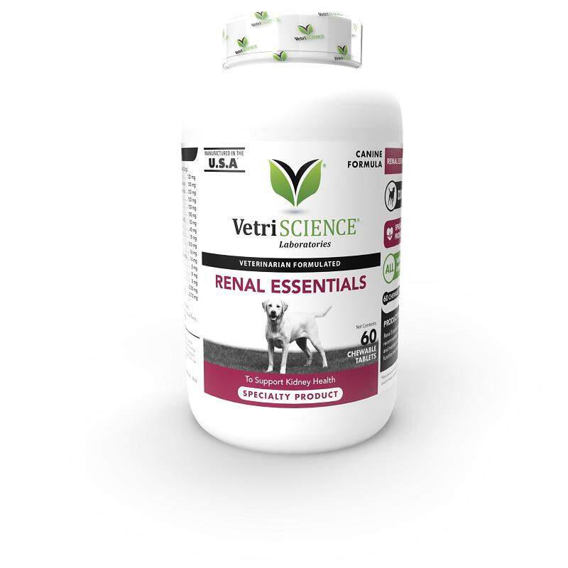 VetriScience Renal Essentials for Dogs, 60 Chewable Tabs