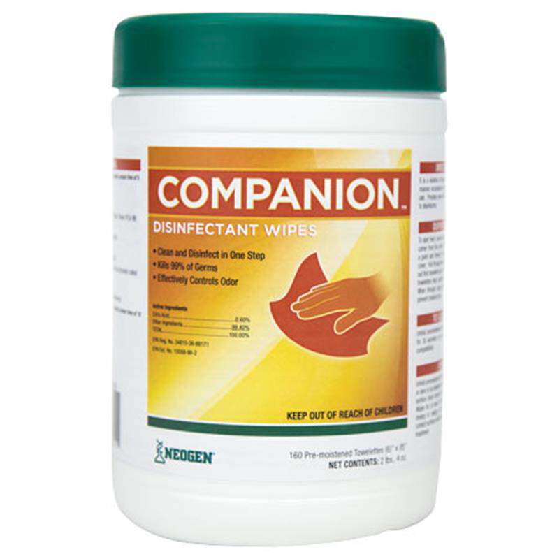 Companion Disinfectant Wipes, 160 ct