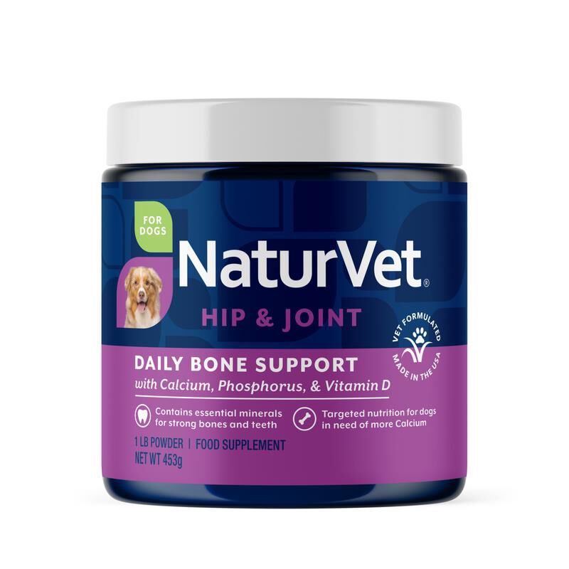 NaturVet Daily Bone Support Hip & Joint Supplement for Dogs, 1 lb