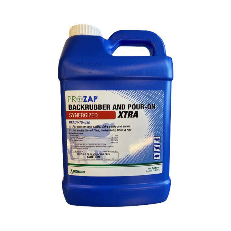 Prozap Backrubber and Pour-On Xtra, 2.5 gal