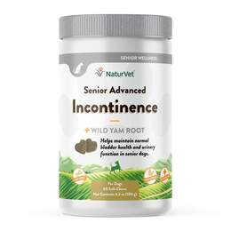 NaturVet Senior Advanced Incontinence Soft Chews Supplement for Dogs