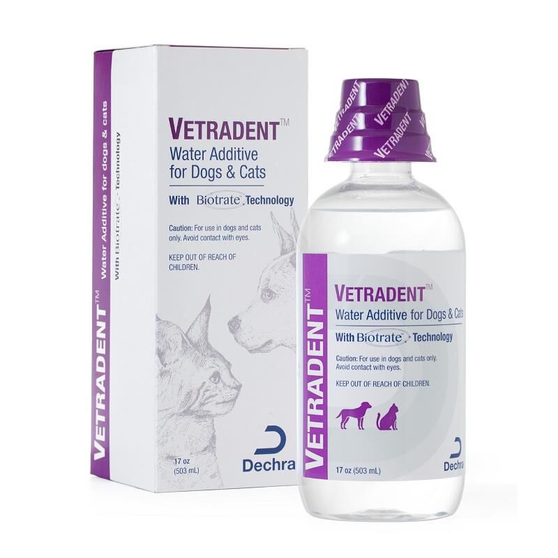 Vetradent Water Additive for Dogs & Cats, 17 oz