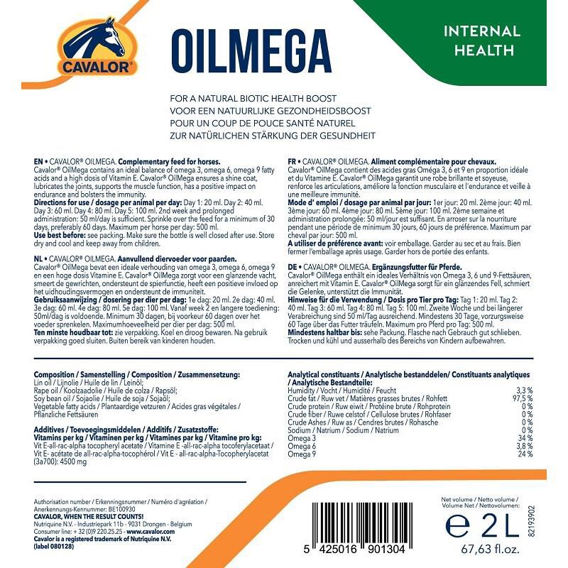 Cavalor Oilmega, 2000 ml