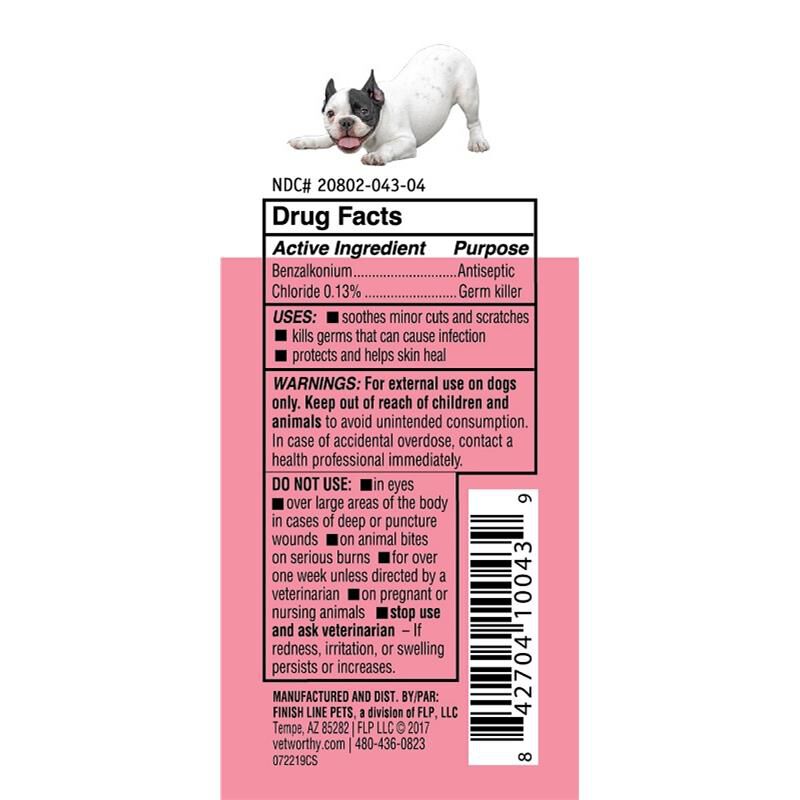 Vet Worthy Wound Spray for Dogs, 4 fl oz