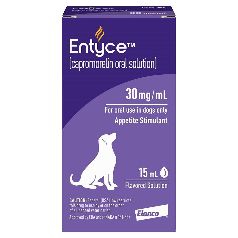 エンタイス Entyce 食欲刺激剤 30mL Entyce 30 mg/ml Capromorelin Oral Solution for Dogs | Giant
