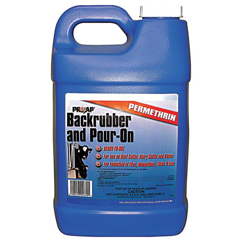 Prozap Backrubber and Pour-On, 2.5 gal