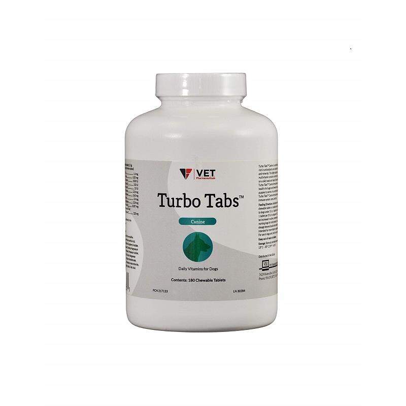 Turbo Tabs Daily Canine Multi-Vitamin Chew Tab, 180 ct