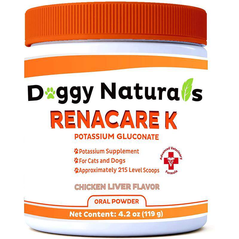 Doggy Naturals RenaCare K is for Renal K Potassium Supplement Powder for Dogs and Cats, 4.2 oz