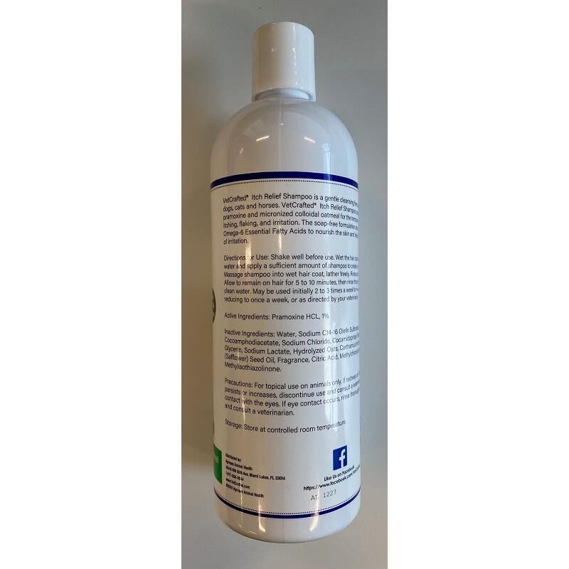 VetCrafted Itch Relief Shampoo w/Tropical Guava Scent for Dogs, Cats and Horses, 16 oz
