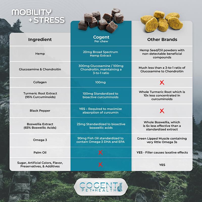 Cogent Mobility + Stress Soft Chews for Dogs