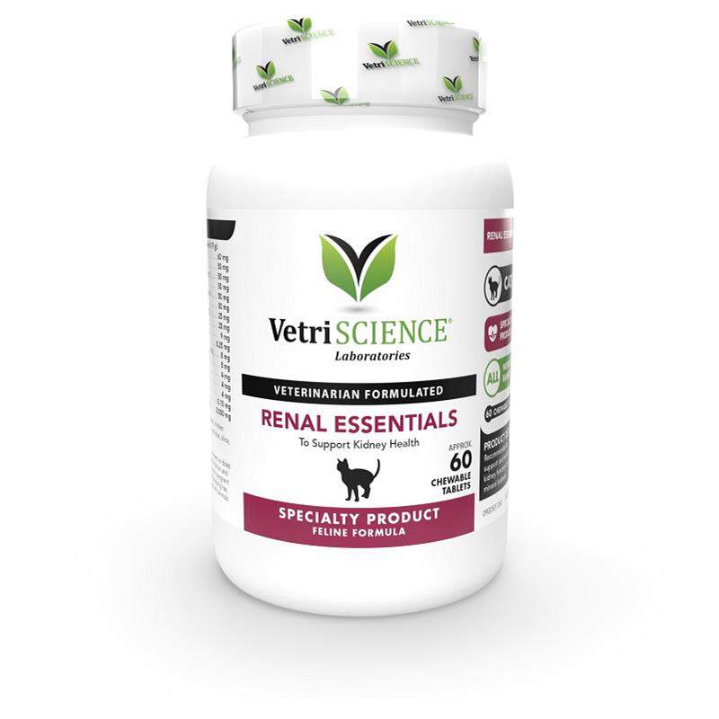 VetriScience Renal Essentials For Cats, 60 Tablets