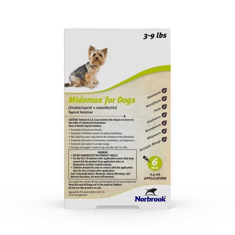 Midamox (imidacloprid moxidectin) Topical Solution for Dogs