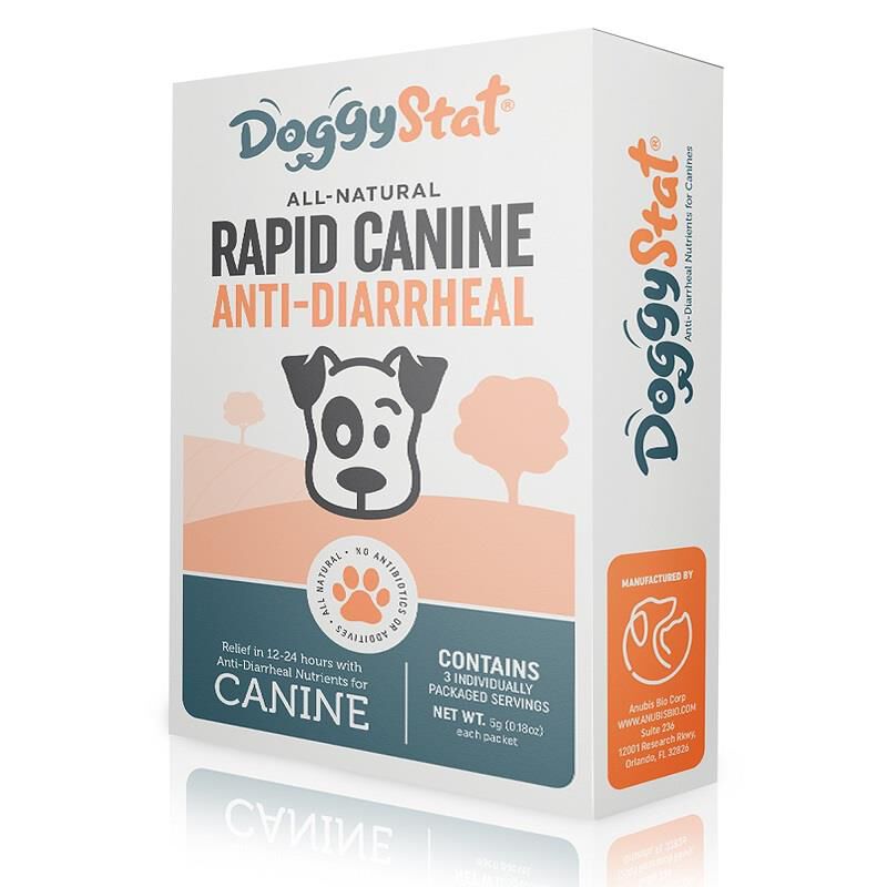 DoggyStat All Natural Canine Anti-Diarrheal Supplement Powder, 3 count