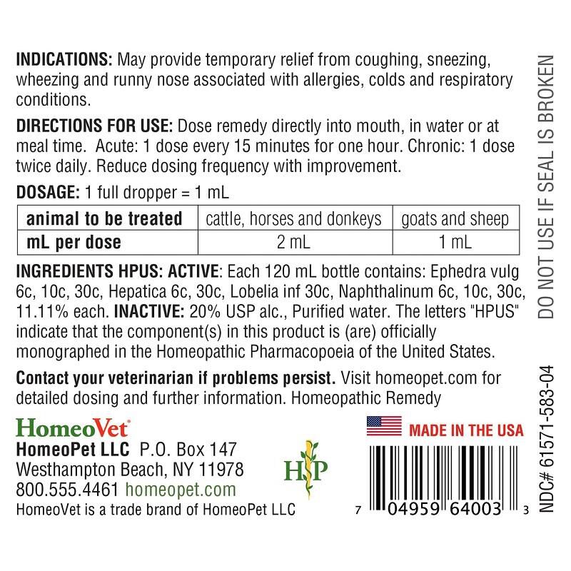 EquioPathics Cough & Allergy