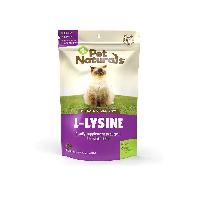 Pet Naturals L-Lysine 60 Soft Chews for Cats