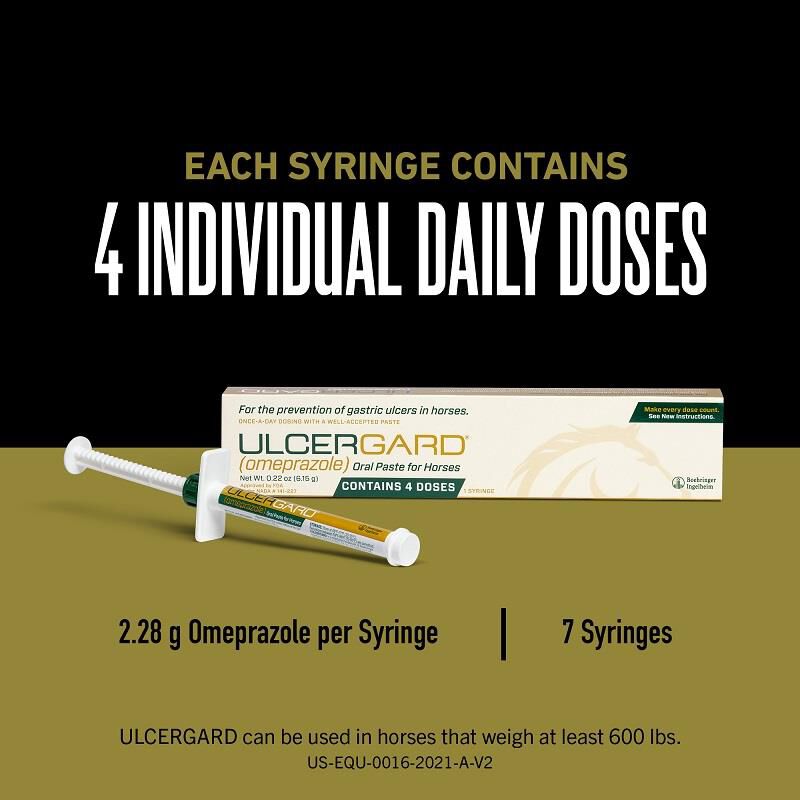 Merial UlcerGard for Horses to Prevent Ulcers, 0.22 ounces, 4 Doses