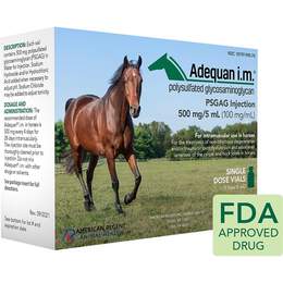 Adequan Equine I.M. for Horses 500mg/5ml 7 x 5ml Vials