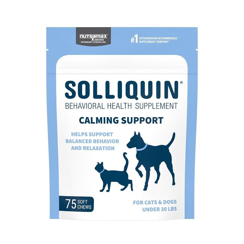 Solliquin Behavioral Health Supplement for Small to Medium Dogs and Large Cats, 75 Soft Chews