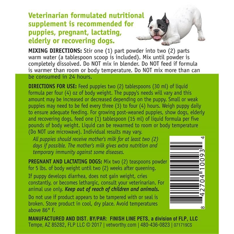Vet Worthy Milk Replacement Powder for Puppies, 12 oz