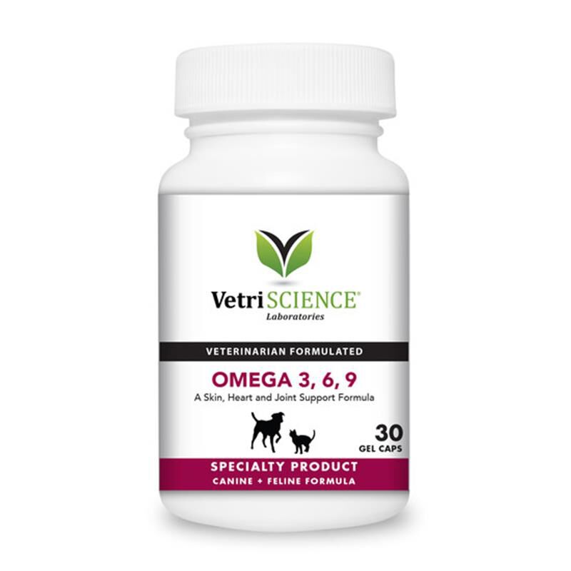 VetriScience Omega 3, 6, 9 for Dogs and Cats Gel Caps